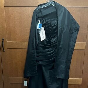 Mori Lee Black Strapless Dress NWT